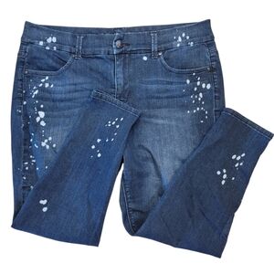 Sz 16W Melissa McCartney Seven7 Pencil Jeans Cropped Cotton Blend